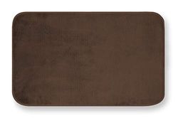 Gemitex - Tapete Merlino, 50 x 80 cm, ultraabsorvente, poliéster, castanho