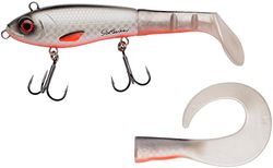 Abu Garcia Svartzonker Mchybride Gädda - Hybrid Swimbait typ drag hård kropp och mjuk paddel - ger med reservsvans