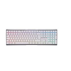 CHERRY MX 3.0S Wireless, Tastiera gaming meccanica senza fili con illuminazione RGB, Layout per la Germania (QWERTZ), Connessione Bluetooth, wireless o via cavo, Interruttori MX RED, Colore bianco