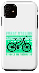 Custodia per iPhone 11 Regali di ciclismo per ciclisti Mountain Bike Rider Bicycle Amante