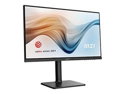 MSI Modern MD241P 23.8' Monitor, Adjustable, FHD (1920 x 1080), 75Hz, IPS, 5ms, HDMI, USB Type-C, Built-in Speakers, Anti-Glare, Anti-Flicker, Less Blue light, TÜV Certified, VESA