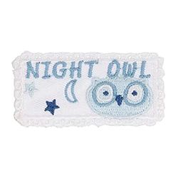 HKM 10233265 Patch, Tessuto, Bianco/Blu, Ein Größe
