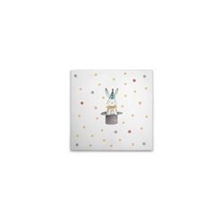 A.S. Création WTD DD129386 - Lienzo decorativo para habitación infantil (40 x 40 cm), diseño de conejo mágico de circo, color azul