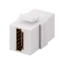Goobay 90856 Modulo Keystone HDMI con Doppia Presa HDMI, Bianco