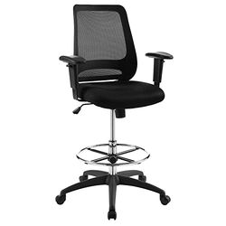 Modway Forge Bureaustoel, draaibaar, verstelbaar, zwart mesh
