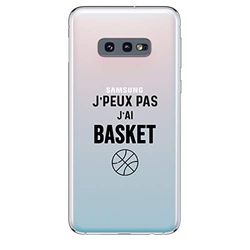 Zokko Samsung S10E fodral "I Can't Basket - mjukt genomskinligt bläck svart