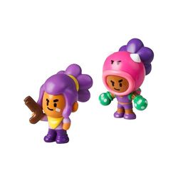 Bizak Brawl Stars Pack 2 6 DM-figurer i låda, selly och rosa karaktärer, (64112015-6)