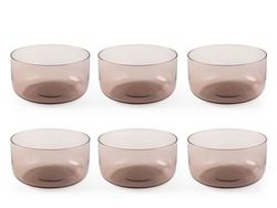 H&h set 6 ciotoline nova rosa cl74