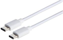 Pro Signal PSG91489 USB 2.0 Type-C to USB Type-C Cable, 0.5 m, White