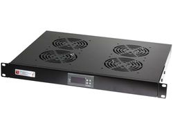 4 Fan Unit for Rack 19" Zwart