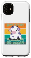 Carcasa para iPhone 11 Hazte vegano Vegetariano a base de plantas Love Planet