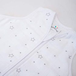 Domiva - Saco de dormir de muselina de bambú, estampado de estrellas, 6-24 m, 90 cm