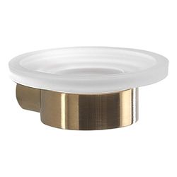 Gedy PIRENEI SOAP Box, Brass Crystal chromall, Matte Gold