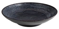 APS 84911 DARK WAVE - Cuenco (melamina, 22,5 x 5 cm), color negro