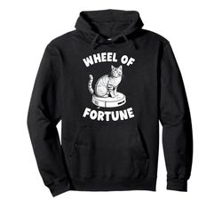 Wheel Of Fortune Robot Vacuum Cleaner Funny Cat Pullover Hoodie