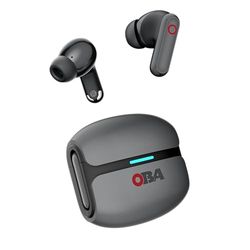 OBA -ProX3 Słuchawki Bluetooth 5.3 Bezprzewodowe Słuchawki W Ucho Stereo ENC Redukcji Hałasów, 30 Godzin Sport, IPX4 Wodoodporna Tryb Gry-Muzyka Touch Control, USB-C, Czarny