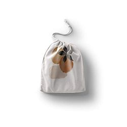 Bonamaison Impreso Algodón Bolsas con Cordón, Bolsa con Cordel para el Hogar y el Almacenamiento de Verduras, Bolso de Compras, Plegable, Ecologica, Reutilizables, Tamaño: 12x15 Cm