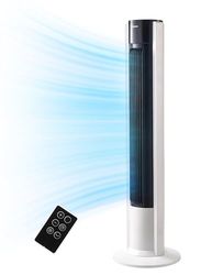 Midea FZ10-19BRA torenventilator, robuuste koperen motor, luchttoevoer naar binnen, afstandsbediening, 7-uurs timer, touch- en bedieningspaneel-display, drie modi en drie snelheden naar keuze