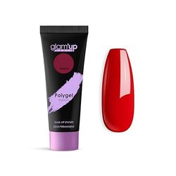 Glam'Up Paris - Poly Gel Semi-Permanent - Gel d'Extension en Tube - Gel de Construction Ongles UV - Art Design pour Ongles - Facile à Utiliser - Longue Durée - Framboise