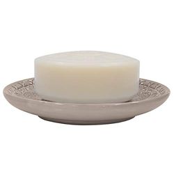 Spirella Soap Dish Stone Look Decorative Bathroom Equipment Soap Dish Relief Dimensions: 10.3 x 1.3 cm Beige Earthenware 0