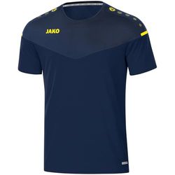 Jako Champ 2.0 T-Shirt Mixte Enfant, Citron/Marine, 164
