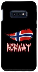 Carcasa para Galaxy S10e Diseño de bandera de estilo nórdico antiguo de Noruega