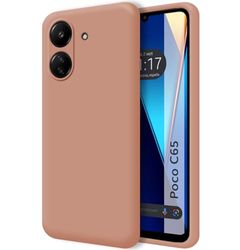 Tumundosmartphone Custodia in silicone liquido ultra morbido per Xiaomi Poco C65 colore rosa