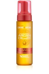 Creme of Nature Argan Oil, Mousse Coiffante à l’Huile d’Argan du Maroc, Mousse Cheveux Bouclés, Frisés et Crépus, Produit Coiffant Brillance et Hydratation, Sans Rinçage, Produit Cheveux - 207ml