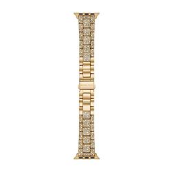 Michael Kors Brazalete para mujer, de acero inoxidable en tono dorado para Apple Watch de 38/40/41 mm, MKS8041