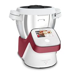 Moulinex HF9345 I-Companion Touch XL multifunctionele keukenmachine, 1550 W, 3L, 30 tot 150 °C, 14 automatische programma's, 5 accessoires, persoonlijke recepten via app, touchscreen, roze. Ja/wit