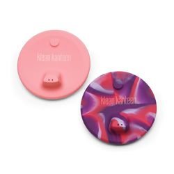 KleanKanteen Kid Cup met Sippy Deksel 2-pack in de kleur: Pink Tie Dye, gemaakt van siliconen, 1010251