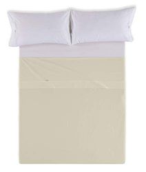 SABANA ENCIMERA color piedra - Cama de 200 100% algodón - 144 hilos. Gramage: 115