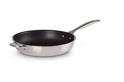 Le Creuset Sauteuse Anti-Adhérente avec Poignée d'Assistance, Acier Inoxydable 3-Ply, 28 cm, 96600228000000