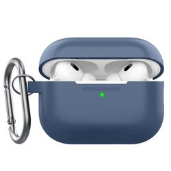 KeyBudz Elevate Étui de Chargement avec Pendentif pour Apple AirPods Pro 2 Bleu