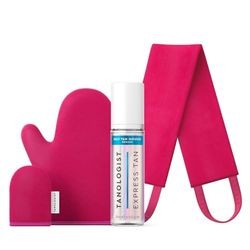 Tanologist schiuma autoabbronzante media (200 ml) + Tanologist Guanto Autoabbronzante Viso e Corpo Duo + Tanologist Applicatore autoabbronzante per un'abbronzatura senza striature