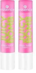 Essence Cosmetics Juicy Bomb Glossy Butter Balsamo Labbra, Naturale, Lucida, Rugiadosa, 2.5 g (Confezione da 2)