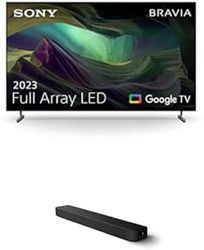 Sony BRAVIA KD-65X85L, Full Array LED, 4K HDR, Google TV, ECO PACK, BRAVIA CORE, Seamless Edge Design, Modello 2023 + HT-S2000 Soundbar Dolby Atmos a 3.1 canali