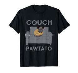 Divano Bulldog francese Pawtato divertente proprietario Frenchie Patata Maglietta