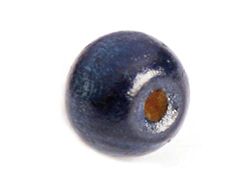 INNSPIRO Cuenta madera bola azul marino diam. 8mm. 100u.