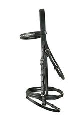 PFIFF Kent Snaffle - Filete de hípica, tamaño Vol libraslut/COB, Color Negro