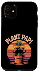 Plant Papi - Pianta grassa e cactus, colore: nero Custodia per iPhone 11