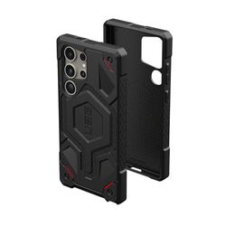 Urban Armor Gear Monarch Pro Case Samsung Galaxy S24 Ultra Custodia [Anello magnetico, Designed for Samsung certificato, Ricarica wireless compatibile, Protezione 6 metri] kevlar nero