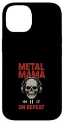 Metallo Mamma Vita Rock And Roll Madre Rose Cranio Grunge Custodia per iPhone 14