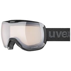 uvex downhill 2100 V - skibril voor dames en heren - meekleurend - condensvrij - black/vario silver-clear - one size