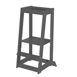 roba Torre Montessori - Sgabello sicuro per bambini - Ideale come aiuto in cucina - Capacità di carico fino a 80 kg - Legno certificato FSC - Antracite