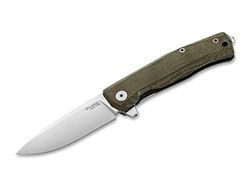 LionSteel Unisex – vuxen Myto Micarta Green fickkniv, grön, 20 cm