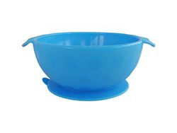 Nuby ID5488BLUE sugbar esslerskål av silikon, blå, 300 ml