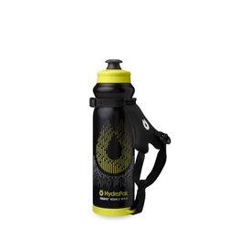 Hydrapak Tempo Pro - Borraccia portatile da corsa per l'idratazione durante allenamento e gara con cinturino rimovibile (Black, 400ml)