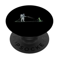 Astronauta Aguas Crecimiento Planeta Alienígena PopSockets PopGrip Adhesivo