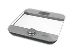 CASO Body Energy Ecostyle Pèse-personne design Vainqueur du test pour la maison et le jardin, utilisation sans piles, avec surface entièrement en verre de qualité supérieure, jusqu'à 180 kg par